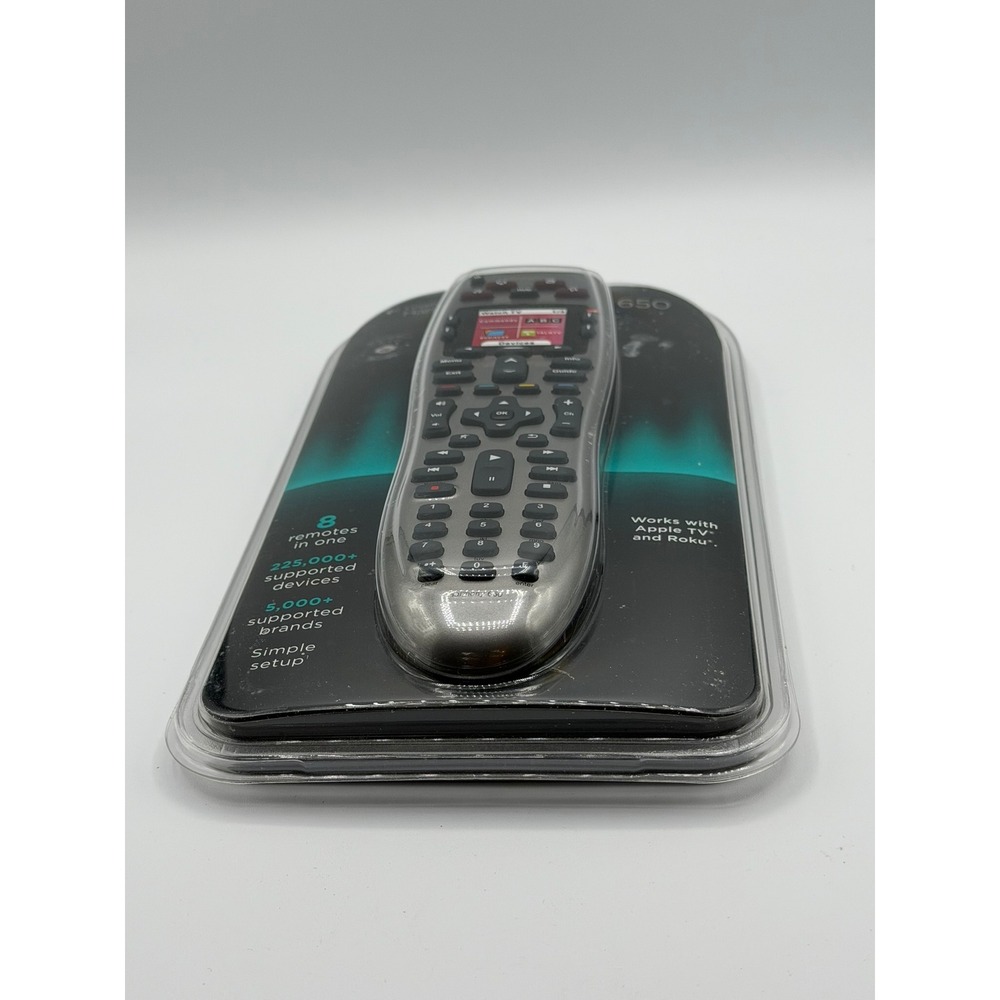 Logitech Harmony 650 Universal Remote Control Color Screen 8-Device Silver NEW - Picture 6 of 6